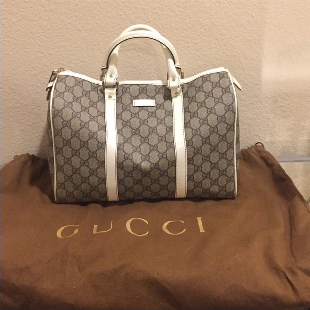 Authentic GUCCI GG Plus Monogram Joy Boston Bag